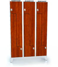 Cloakroom locker Z-shaped doors ALDERA with feet 1920 x 1200 x 500